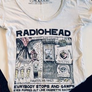 Rare Radiohead Shirt. Vntg 2001 Med LAST ONE
